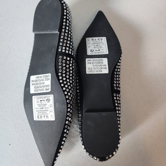 NA-KD Sparkling Ballet Flats "NEW" - Picture 9 of 16